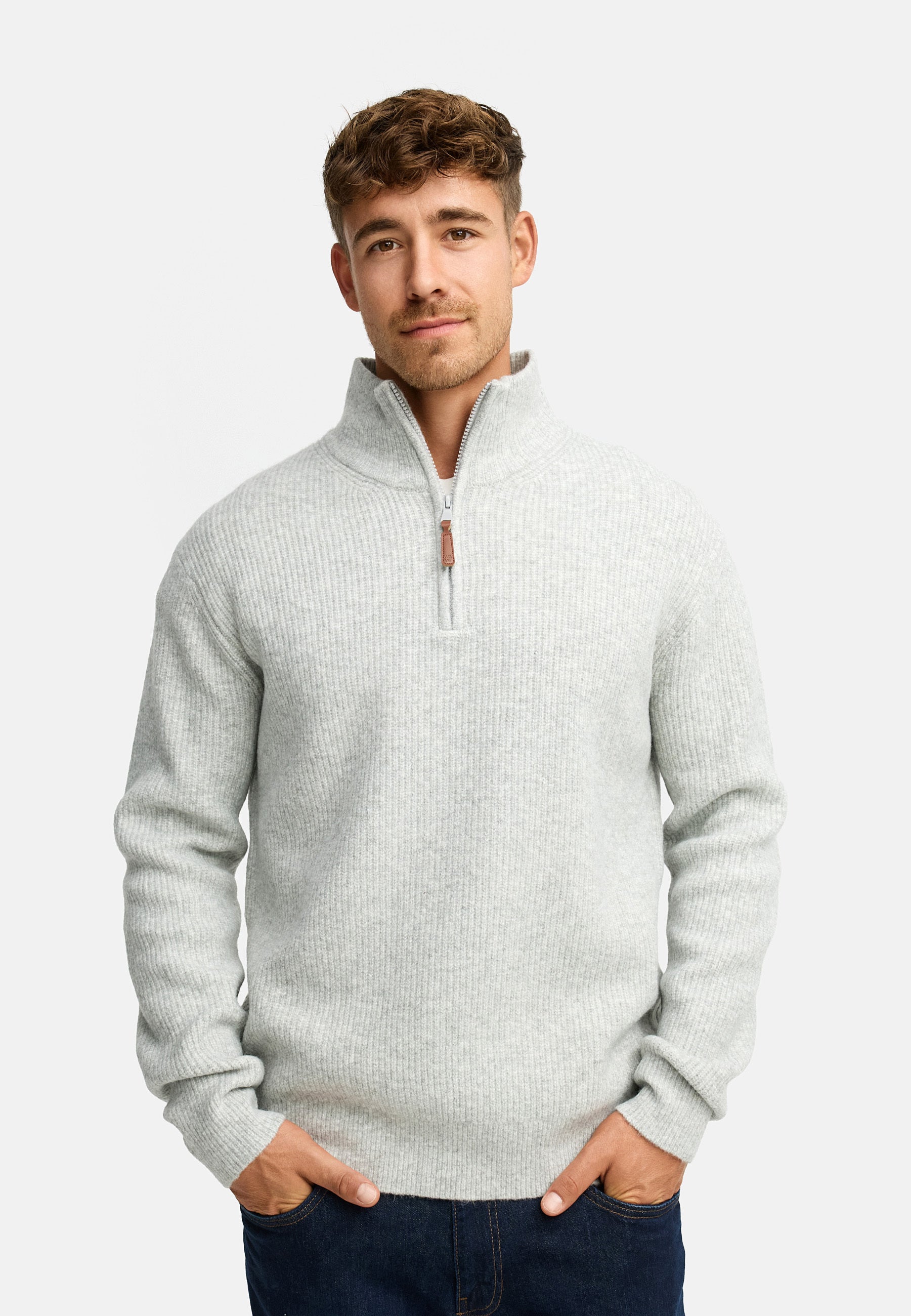 Strickpullover INPeace Half Zip Produktbild